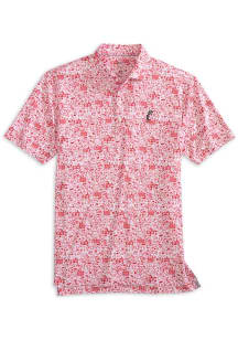 Mens Cincinnati Bearcats Red Johnnie O Tailgaiter Vault Short Sleeve Fashion Polo