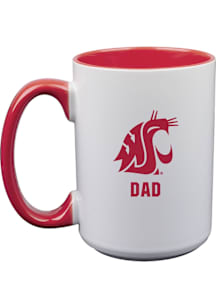 Washington State Cougars Dad 15oz Ceramic Mug - White