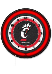 Black Cincinnati Bearcats 19in Neon Wall Clock