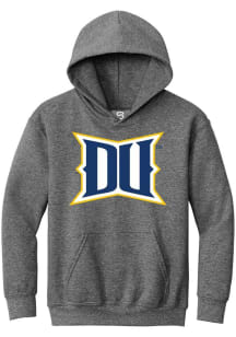 Youth Drexel Dragons Graphite Summit Sportswear Alt Logo Long Sleeve Hooded Sweatshirt