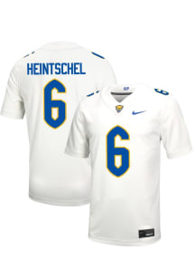 Mason Heintschel  Mens White Pitt Panthers Football Name And Number Football Jersey