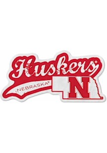 Gold Nebraska Cornhuskers Distressed Team Logo Pennant