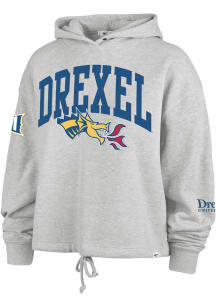 Womens Drexel Dragons Grey 47 High Hopes Venice Hooded Sweatshirt
