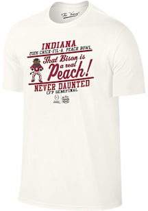 Indiana Hoosiers Natural 2026 Peach Bowl Bison Short Sleeve T Shirt