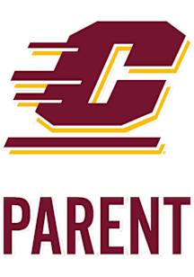 Central Michigan Chippewas Parent Auto Decal - Maroon