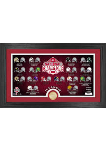 Red Ohio State Buckeyes 2024 Football National Champions Season Recap Picture Frame