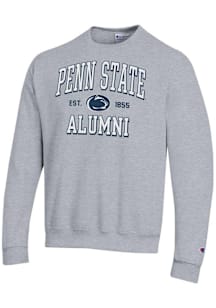 Champion Penn State Nittany Lions Mens Grey Est Alumni Powerblend Long Sleeve Crew Sweatshirt