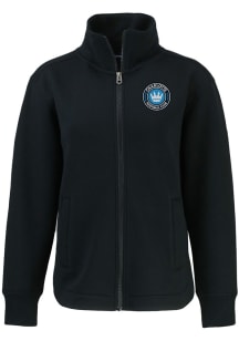 Cutter and Buck Charlotte FC Womens Black Roam Light Weight Jacket