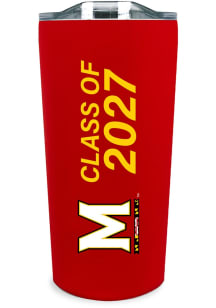 Red Maryland Terrapins 18oz Class of 2027 Soft Touch Stainless Steel Tumbler
