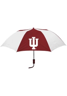 White Indiana Hoosiers Two Tone Auto Fold Umbrella