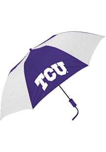 TCU Horned Frogs Two Tone Auto Fold Umbrella