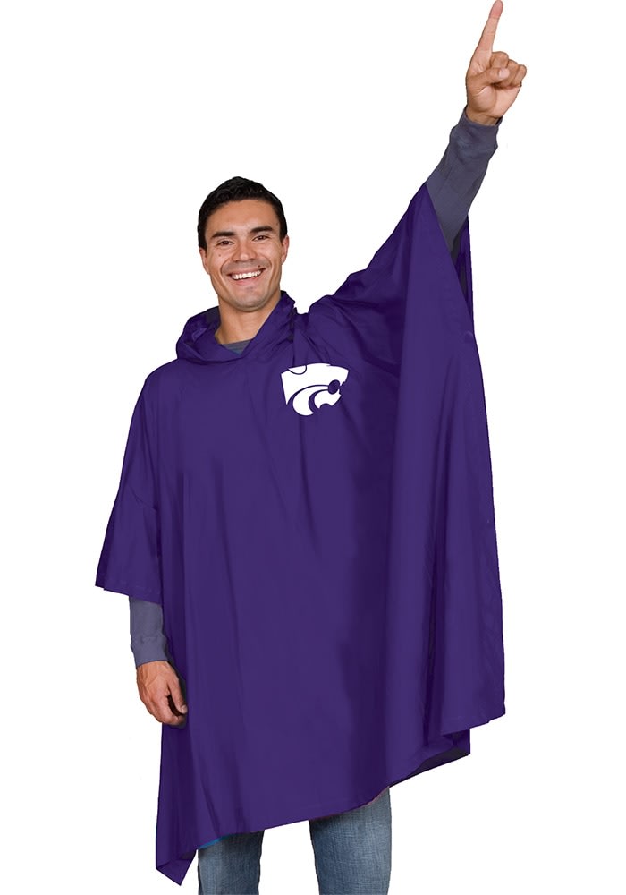 K-State Wildcats PURPLE Medium Weight Mesh Bag Poncho - 7590917