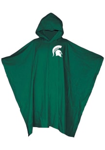 Green Michigan State Spartans Medium Weight Mesh Bag Poncho