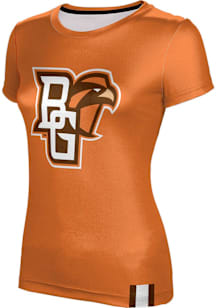 ProSphere Bowling Green Falcons Womens Orange Solid Short Sleeve T-Shirt
