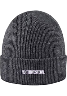 LogoFit Northwestern Wildcats Dark Grey North Pole Mens Knit Hat