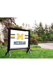 White Michigan Wolverines M Logo Yardsy Light Up Yard Sign