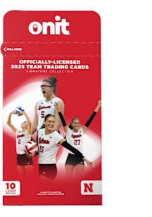Red Nebraska Cornhuskers 2025 Volleyball Single Pack NCAA Cards