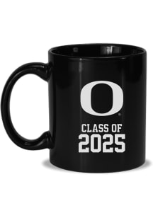 Black Oregon Ducks Campus Crystal Class of 2025 11oz Ceramic Mug