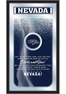 Nevada Wolf Pack Fight Song Hanging Back Bar Mirror