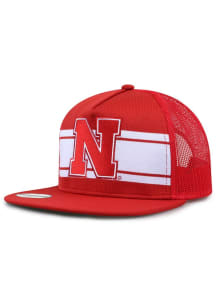 Original Woven Knit Trucker Nebraska Cornhuskers Mens Snapback - Red