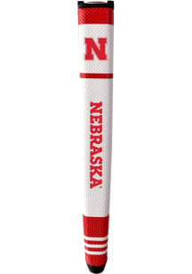 White Nebraska Cornhuskers Grip Stripe Putter Cover
