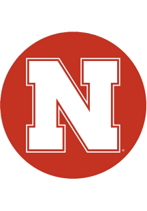 Red Nebraska Cornhuskers 3&quot; Main Mark Button