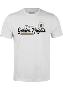 Levelwear Vegas Golden Knights Youth White Richmond Jr Monument Short Sleeve T-Shirt