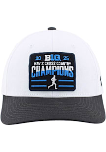 Oregon Ducks 2025 Big Ten Mens Cross Country Champs Locker Room Basis Cap Adjustable Hat - White