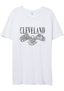 Emily Roggenburk Cleveland Soaring Bird White Short Sleeve T-Shirt