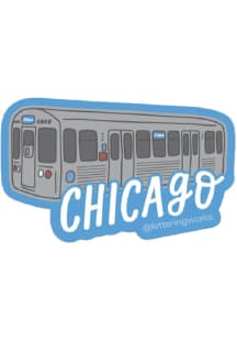 Chicago CTA Train Stickers - Blue