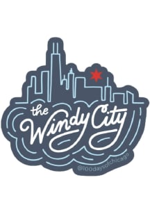 Chicago Windy City Stickers - Blue