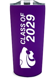K-State Wildcats 18oz Class of 2029 Soft Touch Stainless Steel Tumbler - Purple