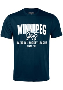 Levelwear Winnipeg Jets Navy Blue Richmond Response Short Sleeve T Shirt