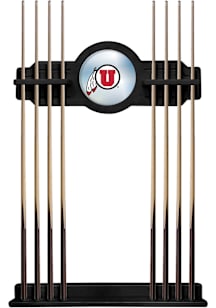 Utah Utes Solid Wood Cue Rack Pool Table