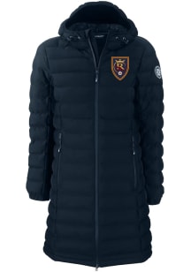 Cutter and Buck Real Salt Lake Womens Navy Blue Mission Ridge Repreve Long Heavy Weight Jacket