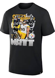 TJ Watt Pittsburgh Steelers Black Notorious Short Sleeve Fashion Player T Shirt