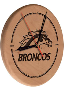 Brown Western Michigan Broncos Laser Engraved Wall Clock