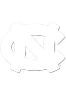 North Carolina Tar Heels 3 Inch Primary Auto Decal - White