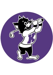 Purple K-State Wildcats 3&quot; Golf Varsity Willie Button