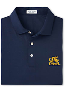Drexel Dragons Mens Navy Blue Tesseract Short Sleeve Fashion Polo