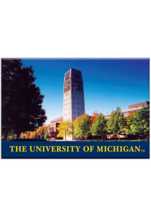 Michigan Wolverines Navy Blue 2” X 3” rectangular Magnet