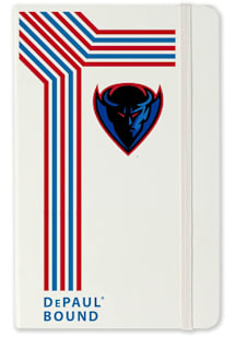 DePaul Blue Demons School Bound team logo Notebook and Folder - White