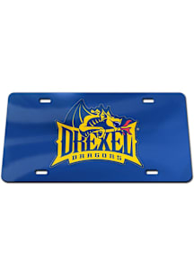 Drexel Dragons Blue  Acrylic License Plate