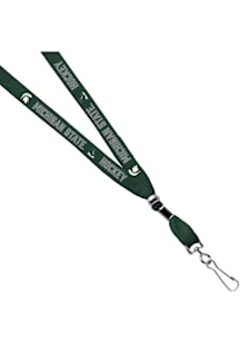 Jardine Michigan State Spartans 3/8 Hockey Sublimated w/Swivel Hook Lanyard - Green