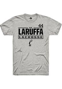 Ava LaRuffa Cincinnati Bearcats Ash NIL Stacked Box Short Sleeve Player T Shirt