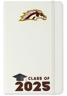 White Western Michigan Broncos Class of 25 team logo Notebook and Folder