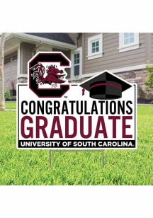 South Carolina Gamecocks Congratulations Graduate Yard Sign - White