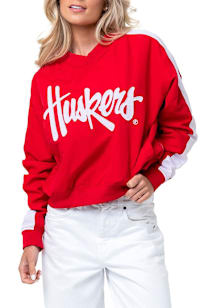 Nebraska Cornhuskers Womens Red Vintage Windbreaker Light Weight Jacket