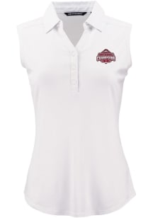 Womens Ohio State Buckeyes White Cutter and Buck 2024 Football National Champion Forge Eco Polo ..