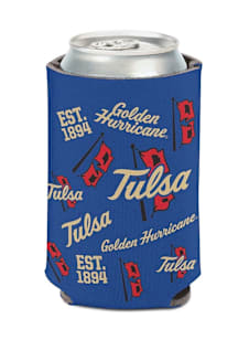 Tulsa Golden Hurricane Scatterprint Script Coolie
